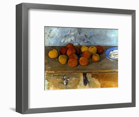Cezanne: Apples & Biscuits-Paul Cézanne-Framed Premium Giclee Print