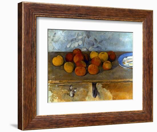 Cezanne: Apples & Biscuits-Paul Cézanne-Framed Premium Giclee Print