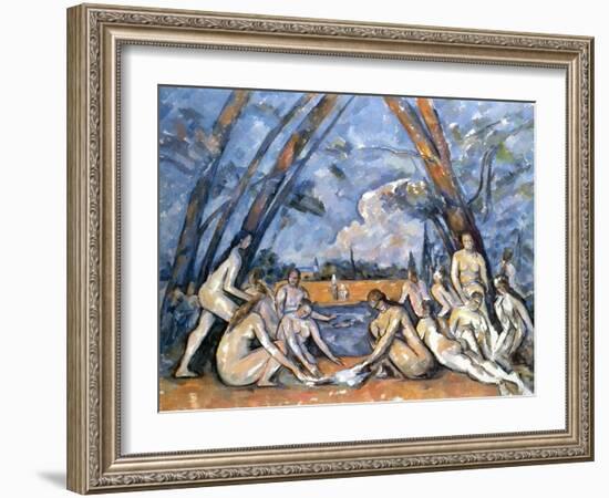 Cezanne: Baigneuses, 1905-Paul Cézanne-Framed Giclee Print