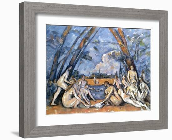 Cezanne: Baigneuses, 1905-Paul Cézanne-Framed Giclee Print