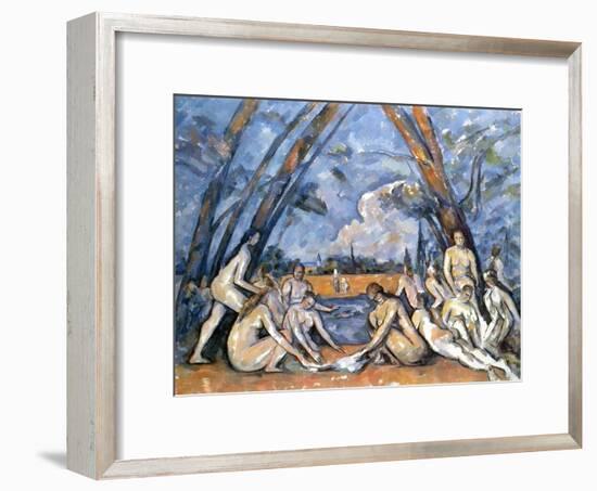 Cezanne: Baigneuses, 1905-Paul Cézanne-Framed Giclee Print