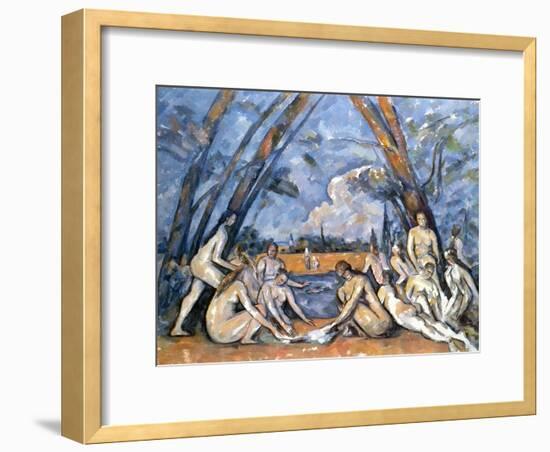 Cezanne: Baigneuses, 1905-Paul Cézanne-Framed Giclee Print