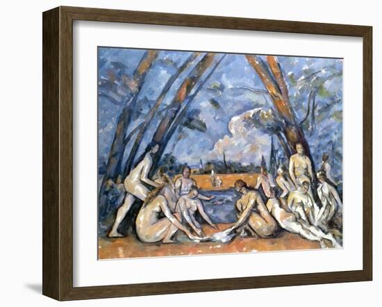 Cezanne: Baigneuses, 1905-Paul Cézanne-Framed Giclee Print