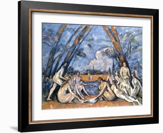 Cezanne: Baigneuses, 1905-Paul Cézanne-Framed Giclee Print