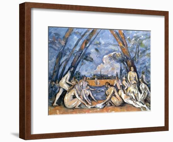 Cezanne: Baigneuses, 1905-Paul Cézanne-Framed Giclee Print