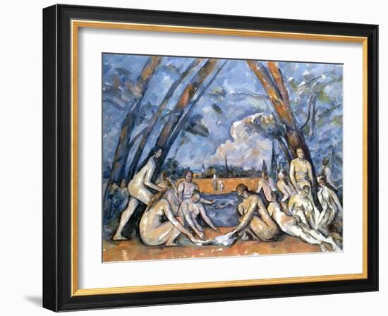 Cezanne: Baigneuses, 1905-Paul Cézanne-Framed Giclee Print