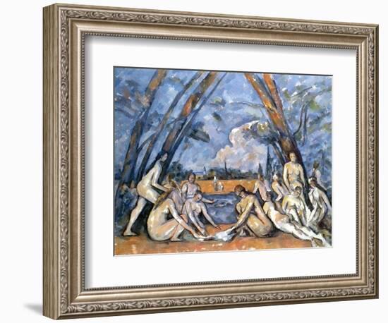 Cezanne: Baigneuses, 1905-Paul Cézanne-Framed Giclee Print