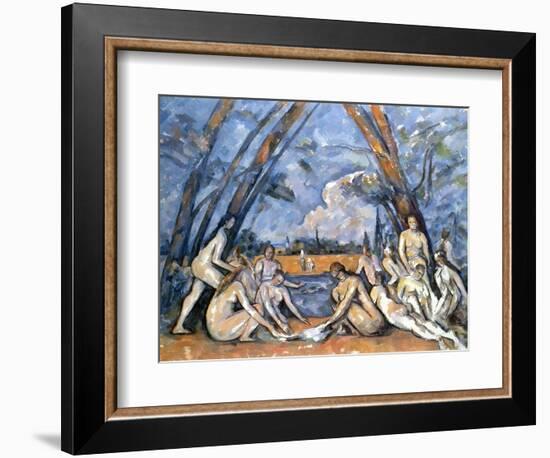 Cezanne: Baigneuses, 1905-Paul Cézanne-Framed Giclee Print