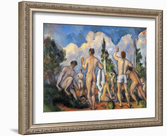 Cezanne: Bathers, C1890-Paul Cézanne-Framed Giclee Print