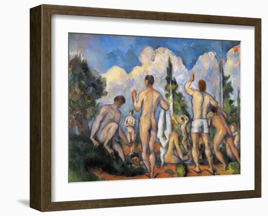 Cezanne: Bathers, C1890-Paul Cézanne-Framed Giclee Print