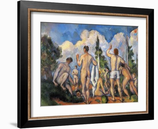 Cezanne: Bathers, C1890-Paul Cézanne-Framed Giclee Print