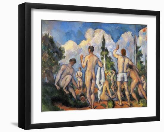 Cezanne: Bathers, C1890-Paul Cézanne-Framed Giclee Print