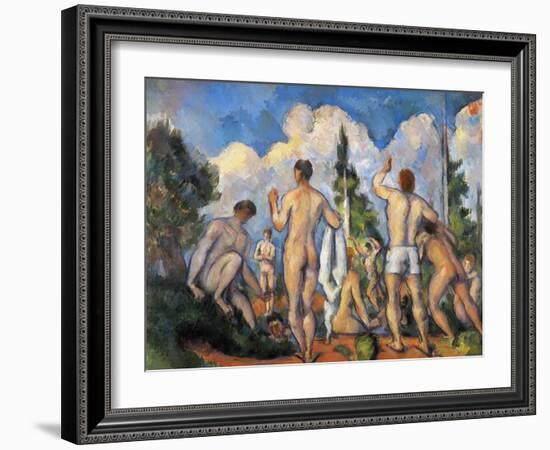 Cezanne: Bathers, C1890-Paul Cézanne-Framed Giclee Print