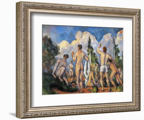 Cezanne: Bathers, C1890-Paul Cézanne-Framed Giclee Print
