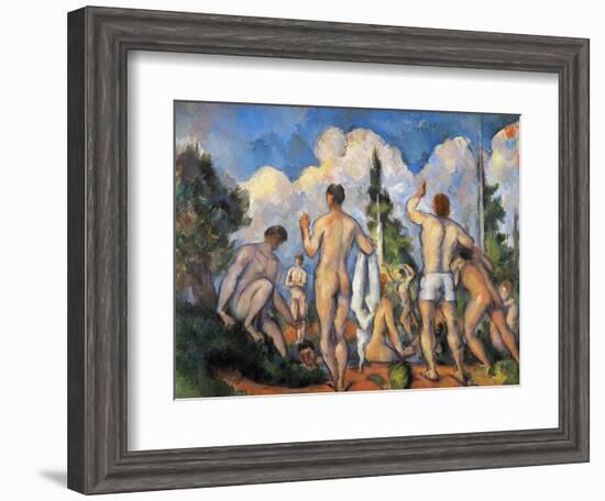 Cezanne: Bathers, C1890-Paul Cézanne-Framed Giclee Print