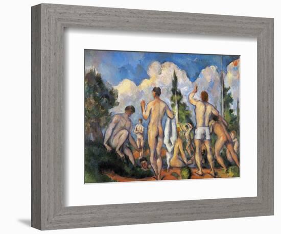 Cezanne: Bathers, C1890-Paul Cézanne-Framed Giclee Print