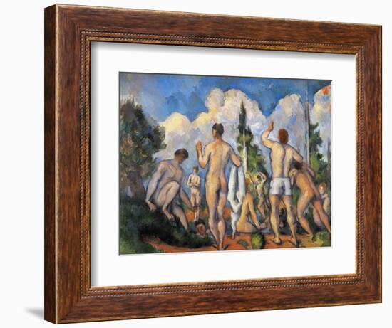 Cezanne: Bathers, C1890-Paul Cézanne-Framed Giclee Print