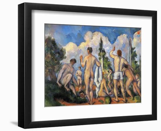 Cezanne: Bathers, C1890-Paul Cézanne-Framed Giclee Print