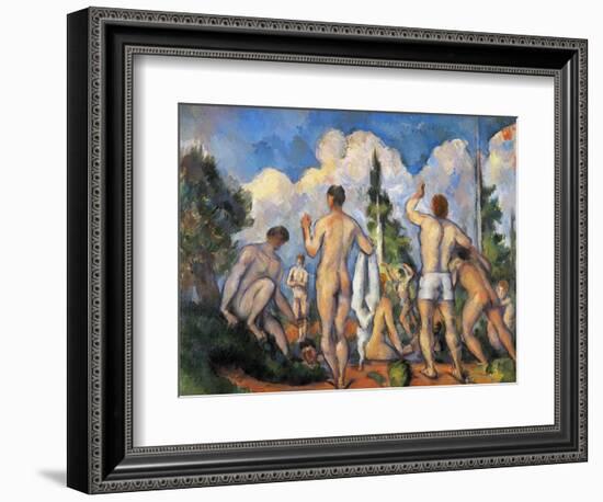 Cezanne: Bathers, C1890-Paul Cézanne-Framed Giclee Print