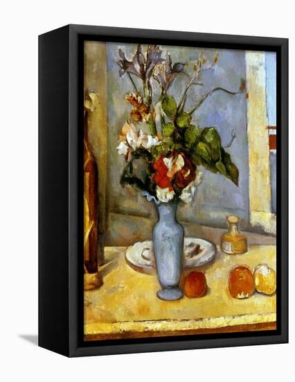 Cezanne: Blue Vase, 1885-87-Paul Cézanne-Framed Premier Image Canvas