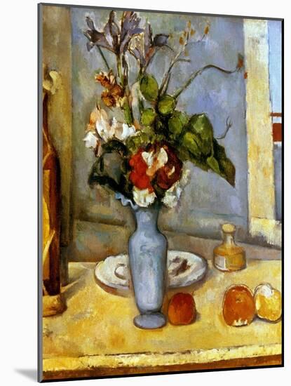 Cezanne: Blue Vase, 1885-87-Paul Cézanne-Mounted Giclee Print