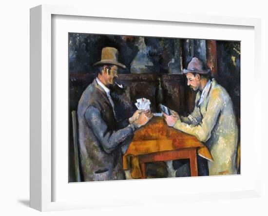 Cezanne: Card Player, C1892-Paul Cézanne-Framed Giclee Print