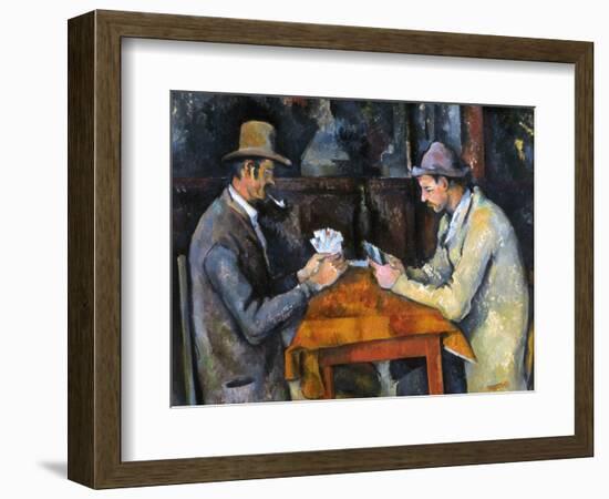 Cezanne: Card Player, C1892-Paul Cézanne-Framed Giclee Print