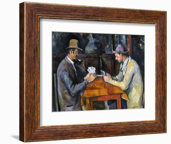 Cezanne: Card Player, C1892-Paul Cézanne-Framed Giclee Print