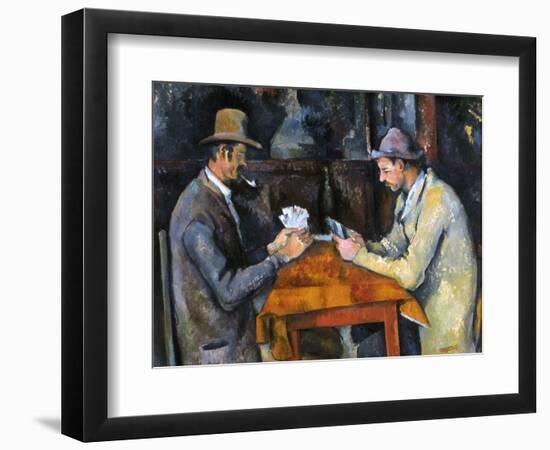 Cezanne: Card Player, C1892-Paul Cézanne-Framed Giclee Print