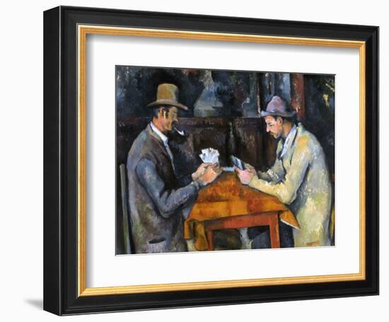 Cezanne: Card Player, C1892-Paul Cézanne-Framed Giclee Print