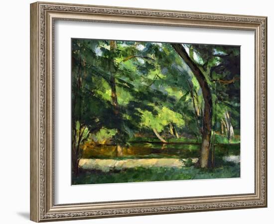 Cezanne: Etang, 1877-Paul Cézanne-Framed Giclee Print