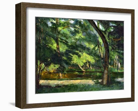 Cezanne: Etang, 1877-Paul Cézanne-Framed Giclee Print