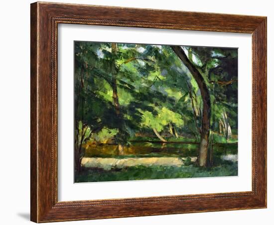 Cezanne: Etang, 1877-Paul Cézanne-Framed Giclee Print