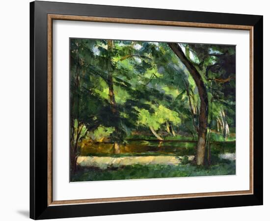 Cezanne: Etang, 1877-Paul Cézanne-Framed Giclee Print