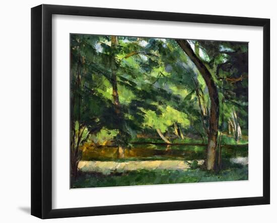 Cezanne: Etang, 1877-Paul Cézanne-Framed Giclee Print