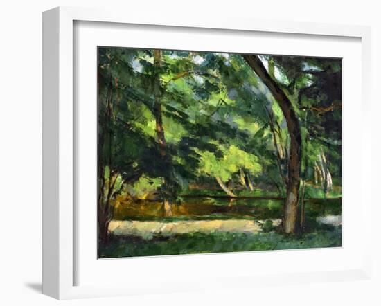 Cezanne: Etang, 1877-Paul Cézanne-Framed Giclee Print