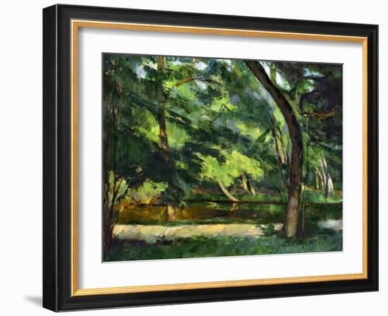 Cezanne: Etang, 1877-Paul Cézanne-Framed Giclee Print