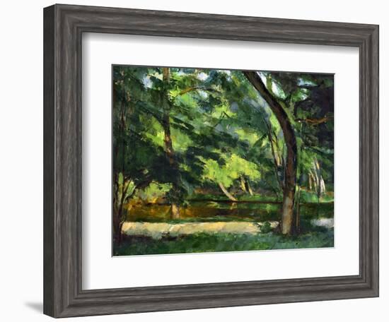 Cezanne: Etang, 1877-Paul Cézanne-Framed Premium Giclee Print