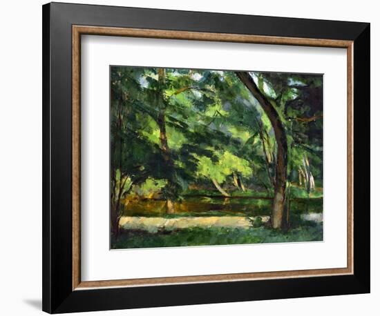 Cezanne: Etang, 1877-Paul Cézanne-Framed Premium Giclee Print