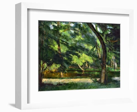 Cezanne: Etang, 1877-Paul Cézanne-Framed Premium Giclee Print