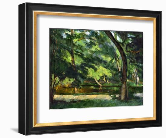 Cezanne: Etang, 1877-Paul Cézanne-Framed Premium Giclee Print