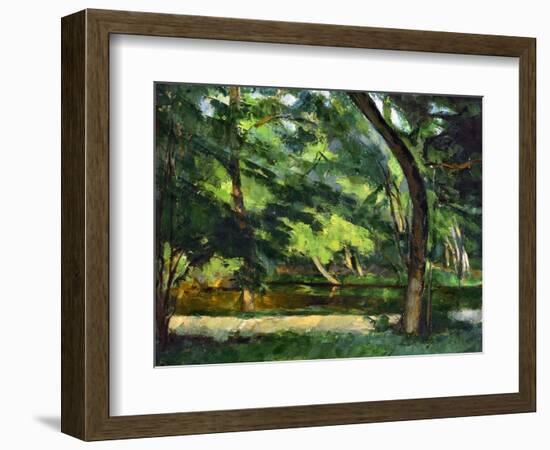 Cezanne: Etang, 1877-Paul Cézanne-Framed Giclee Print