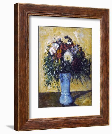 Cezanne: Flowers, 1873-75-Paul Cézanne-Framed Premium Giclee Print
