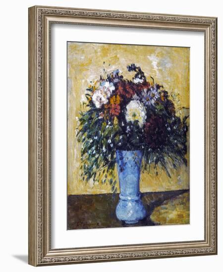 Cezanne: Flowers, 1873-75-Paul Cézanne-Framed Giclee Print