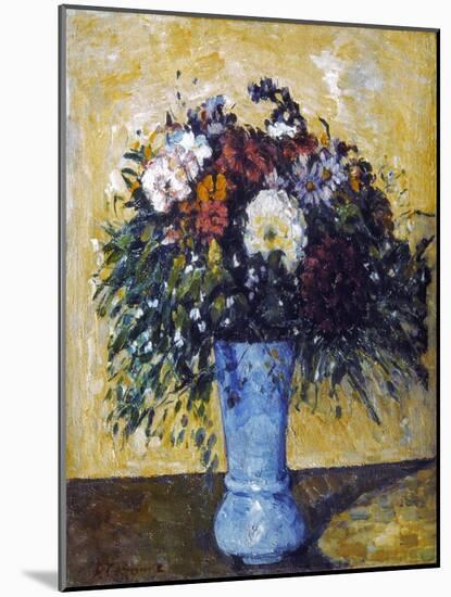 Cezanne: Flowers, 1873-75-Paul Cézanne-Mounted Giclee Print