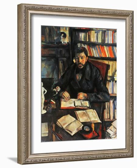 Cezanne: Geffroy, 1895-96-Paul Cézanne-Framed Giclee Print