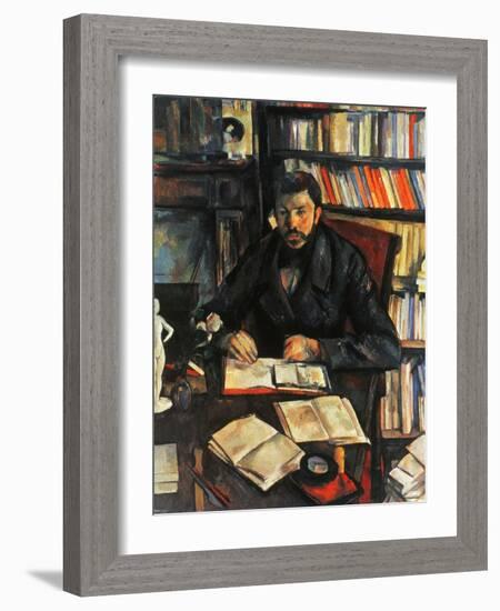 Cezanne: Geffroy, 1895-96-Paul Cézanne-Framed Giclee Print