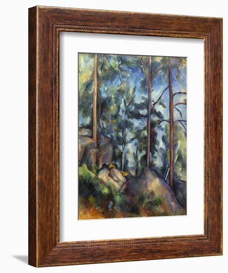 Cezanne: Pines, 1896-99-Paul C?zanne-Framed Premium Giclee Print