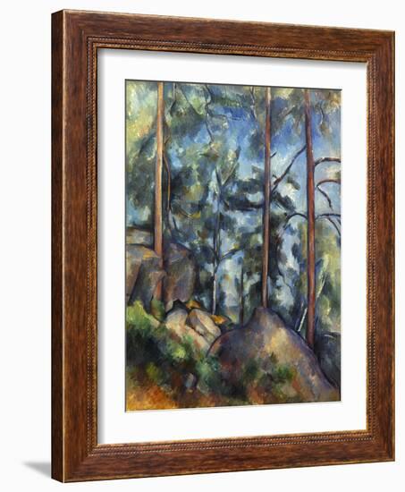 Cezanne: Pines, 1896-99-Paul C?zanne-Framed Premium Giclee Print