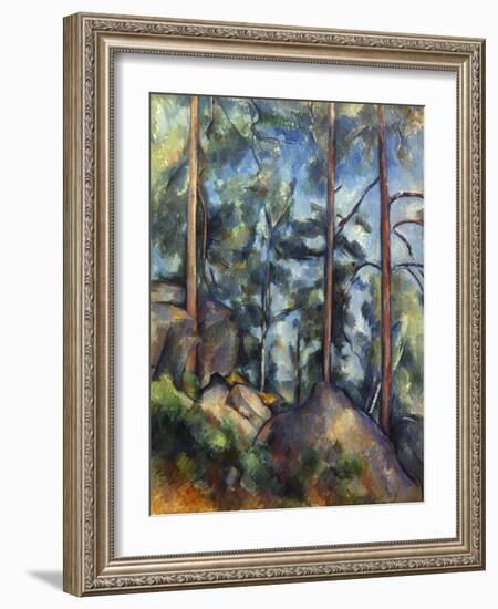 Cezanne: Pines, 1896-99-Paul C?zanne-Framed Giclee Print